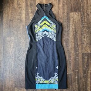 Kenneth Cole New York Blue Green Sleeveless Dress Size 6